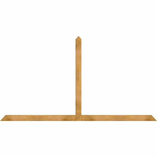 Ekena Millwork Portland Rough Sawn Timber Gable Bracket, Western Red Cedar, 108"W x 58"H x 2"D x 4"F, 13/12 Pitch GBW108X58X0204POR00RWR - main
